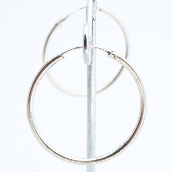 Silver Hoop Earrings